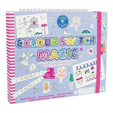 Βιβλίο ζωγραφικής Colour Switch Magic Enchanted, Floss and Rock